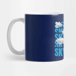 Skydiving in the clouds Mug